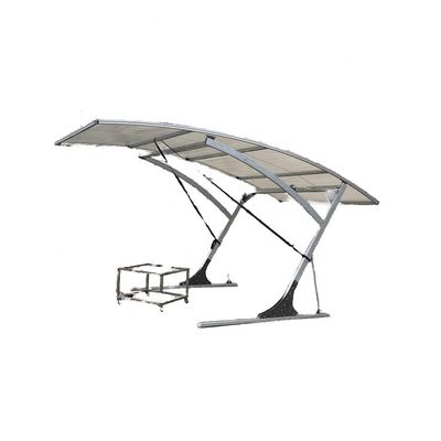 Canopio pieghevole per garage di automobili, telaio a struttura curva solare per veicoli SM/L/XL