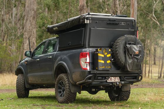 TOYOTA TRUCK Ute Silverado Hard Camper Alucab Pickup Tacoma Camper Top con rack