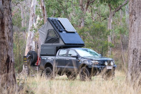 TOYOTA TRUCK Ute Silverado Hard Camper Alucab Pickup Tacoma Camper Top con rack