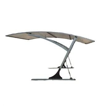 Canopio pieghevole per garage di automobili, telaio a struttura curva solare per veicoli SM/L/XL