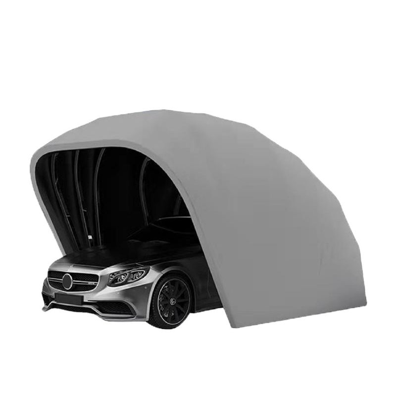 Porta pieghevole orizzontale con logo personalizzato e colore grigio
